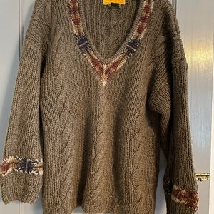 Timberland Vintage Sweater Hand Knit Alpaca